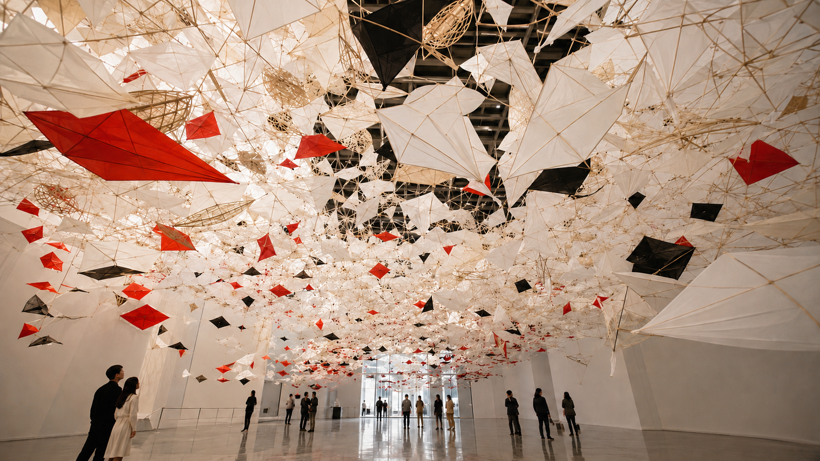 75,000 Kites Turn SFMOMA Into a Walk-Through Cloud