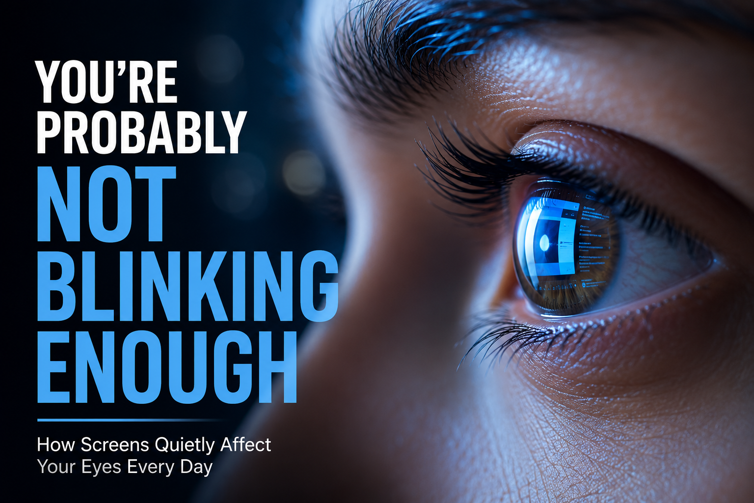 You're Probably Not Blinking Enough: How Screens Quietly Affect Your Eyes Every Day